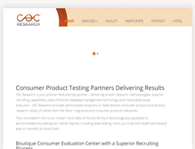 Tablet Screenshot of cecresearch.com